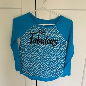 Justice size 10 long sleeve shirt